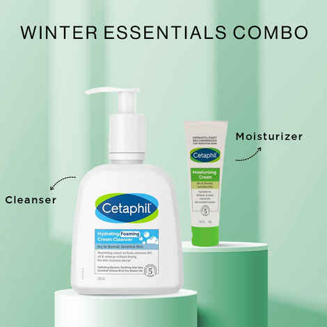 Buy Cetaphil Winter Essentials (Hydrating Foaming Cleanser (236 ml) + Moisturising Cream(80 gm)) - Purplle