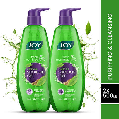 Buy Joy Fresh Mornings Purifying Shower Gel ( Body Wash ) - (500 ml x 2) - Purplle