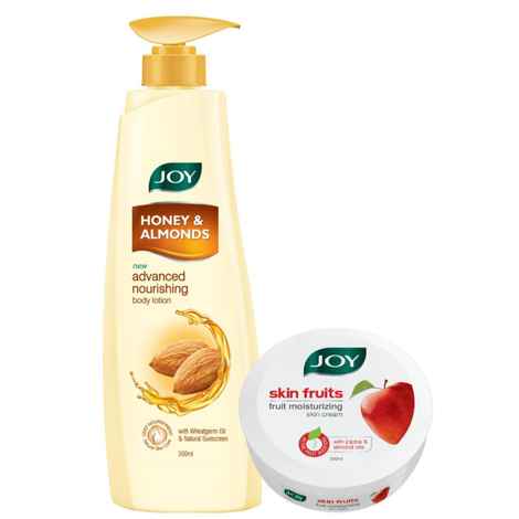 Buy Joy Winter Combo (Honey Lotion 500 ml & Skin Fruits Cream 200 ml) - Purplle