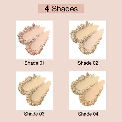 Hilary Rhoda Slay All Day Compact | 2 in 1 Compact | Matte & Shimmer Finish | Moisture-Infused Compact With Sponge | 20 gm - Shade 01