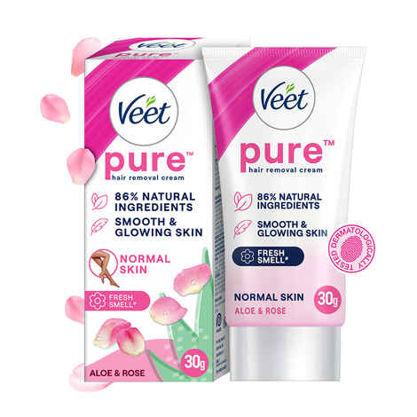 Veet Pure Hair Removal Cream for Women | No Ammonia Smell | For Normal Skin 30 gm