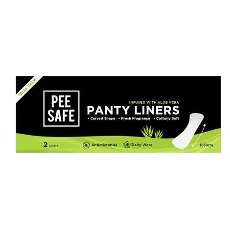 Buy Pee Safe Daily Aloe Vera Freshness Panty Liners (XL,Sample 2 Pcs) - Purplle