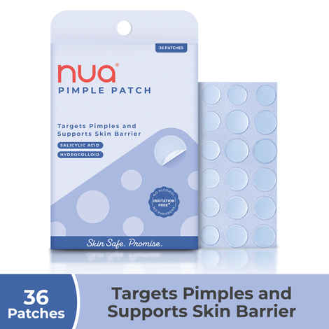 Buy Nua Pimple Patch Acne Control, Hydrocolloid And Salicylic Acid 36 Patches - Purplle
