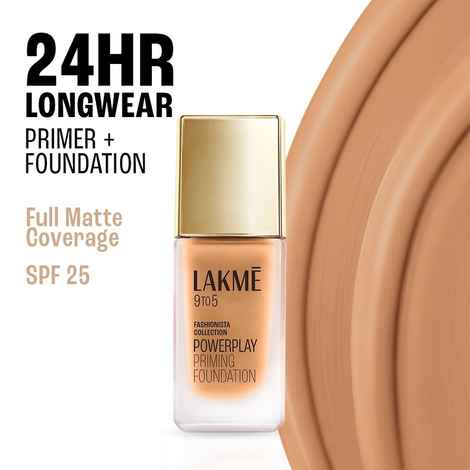 Buy Lakme 9 To 5 Fashionista Collection Powerplay Priming Foundation - Cool Rose C140 (25 ml) - Purplle