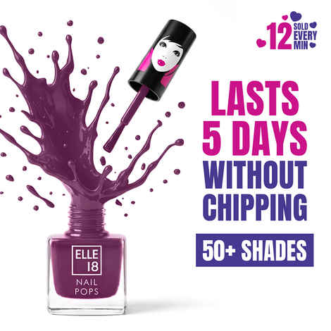 Buy Elle18 Nail Pops Nail Color 161 (5 ml) - Purplle