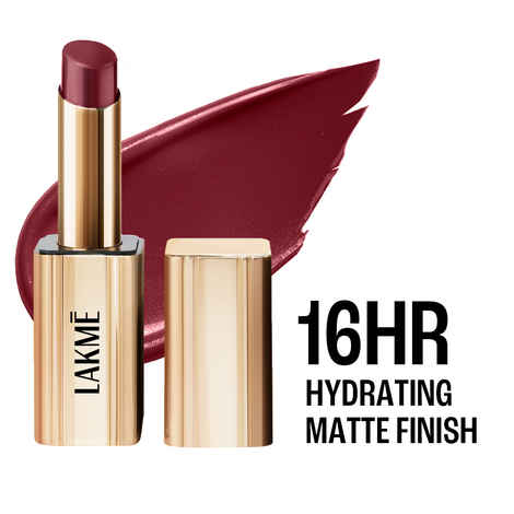 Lakme Unreal 3D Slim Bullet, Matte Finish, Maroon Magic (3.6 gm)