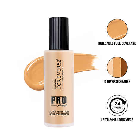 Buy Daily Life Forever52 Pro Artist Ultra Definition Long Lasting Full Coverage Liquid Foundation BUF008 (60 ml) - Purplle
