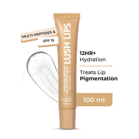 Buy Conscious Chemist Multi Peptide & Shea Butter Infused Lip balm With SPF 15 :- Vanilla (15 gm) - Purplle