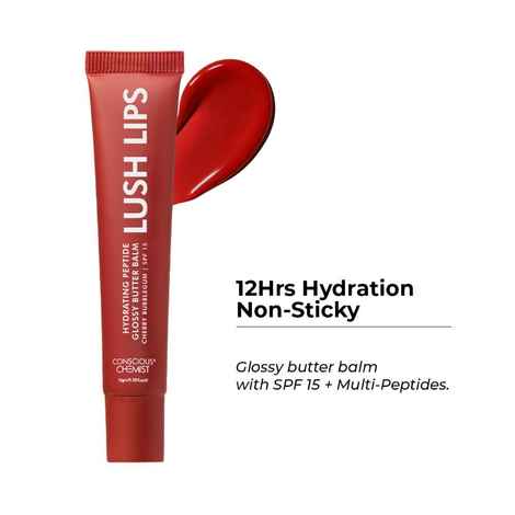 Buy Conscious Chemist Multi Peptide & Shea Butter Infused Lip balm With SPF 15 Lip balm - Cherry Bubblegum (15 gm) - Purplle