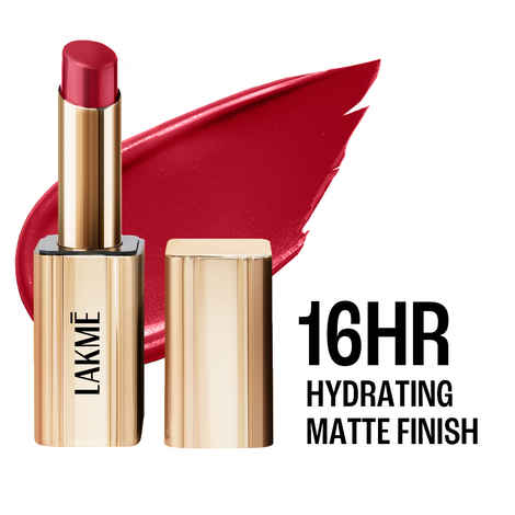 Lakme Unreal 3D Slim Bullet, Matte Finish, Red Carnival, 3.6 gm