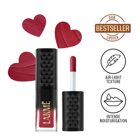 Buy Lakme Xtraordin-airy Lip Mousse Mini - Crimson Sky - Velvet Matte Finish Airlight & Moisturizing Formula with Cocoa Butter Travel friendly  - 1.8 gm - Purplle