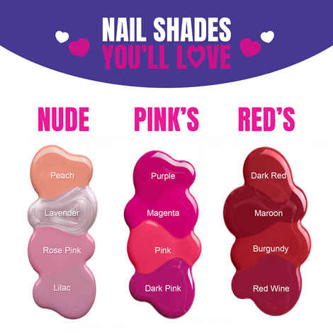 Buy Elle18 Nail Pops Nail Color - Shade 128 (5 ml) - Purplle