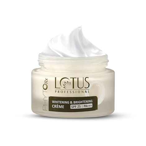 Lotus Professional PhytoRx Whitening & Brightening Cream | SPF 25 | PA+++ | All skin types Preservative Free | 50 gm