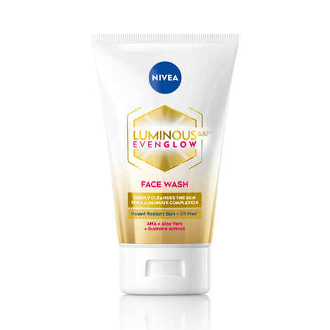 Buy NIVEA Luminous Even Glow Face Wash 100 ml - Purplle