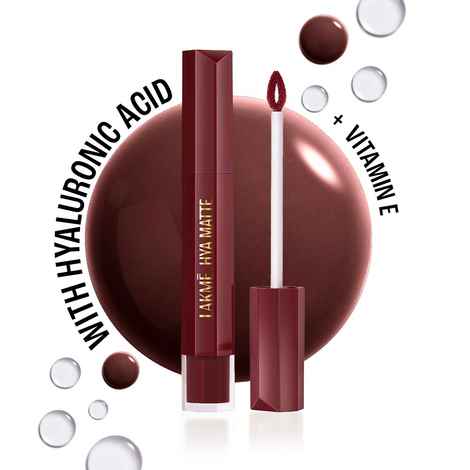 Buy Lakme 9to5 Hya Matte Lip Liquid + Hyaluronic Acid AfterhoursWine 5.3 ml - Purplle