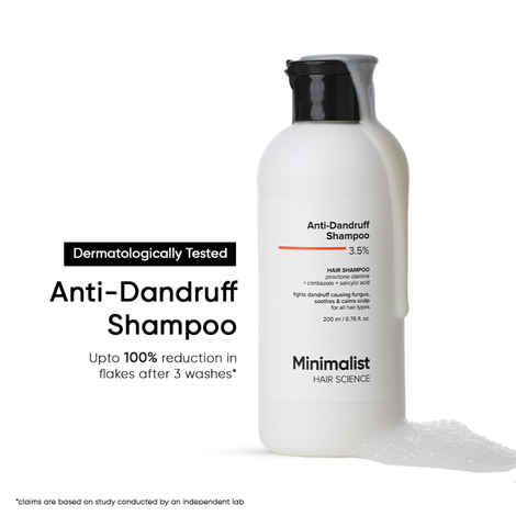 Buy Minimalist Anti-Dandruff Shampoo 3.5% (200 ml) - Purplle