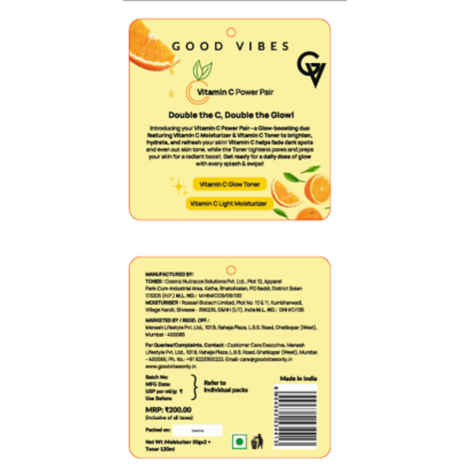 Buy Good Vibes Vitamin C Power Pair Combo of 2 - Purplle