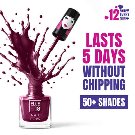 Buy Elle18 Nail Pops Nail Color - Shade 132 (5 ml) - Purplle