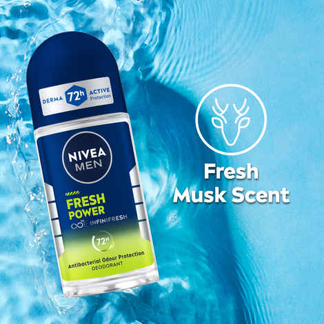 Buy Nivea Men Fresh Power Roll On (50 ml) - Purplle