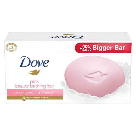 Buy Dove Pink Beauty Bar - Soft, Smooth, Glowing Skin, 125*5 gm - Purplle
