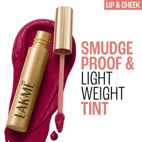 Buy Lakme 9 To 5 Double Duty Lip & Cheek Mousse Matte Lipstick & Soft Blush - Rosy Plum (9 gm) - Purplle