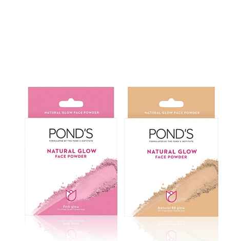 Buy Ponds Natural Glow Face Powder Duo (BB Glow Beige 30 gm + Pink Glow 30 gm) - Purplle