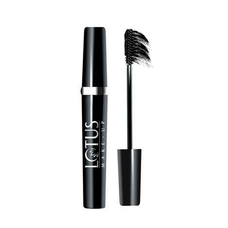 Buy Lotus Herbals Make-Up Black Maxlash Volumnising Botanical Waterproof Mascara Black | Smudge Proof | Vitamin E | 4 gm - Purplle