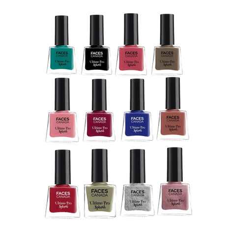 Buy FACES CANADA Splash Nail Enamel 12 in 1 Combo (8 ml x 12) - Purplle