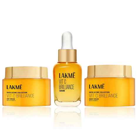 Buy Lakme Vitamin C Glow Set (Vitamin C Brilliance Serum 15 ml + Day Cream 50 gm + Night Cream 50 gm) Combo of 3 - Purplle