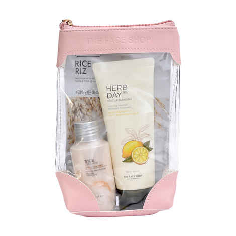 Buy The Face Shop Cleanse & Glow kit Combo of 4 - Purplle