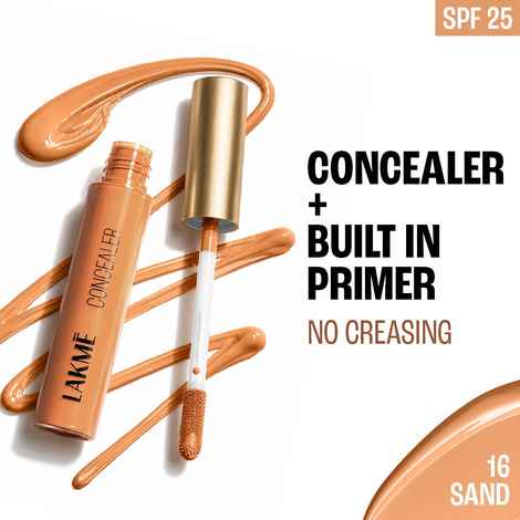 Buy Lakme 9to5 Powerplay Priming Concealer, Built in Primer, Lightweight, Matte Finish, SPF 25-16 Sand (5.4 ml) - Purplle