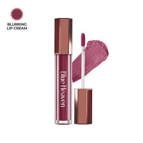 Buy Blue Heaven Roseate Blurring Lip Cream | Intense Color Payoff | Light Weight Mousse Texture | Hydrating & Plumping Liquid Lipstick for women | Enriched with Peptides, Hyaluronic Acid & Cocoa Butter, Mauve Whisper, 3.5 ml - Purplle