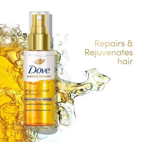 Buy Dove Peptide Bond Strength Bi-phasic Oil+Serum |50 ml - Purplle