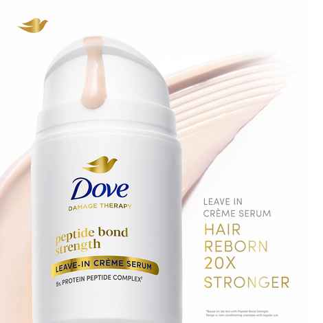 Buy Dove Peptide Bond Strength Leave In Creme Serum | 52 ml - Purplle
