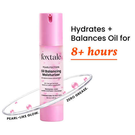 Buy Foxtale Oil Balancing Moisturizer | Oil-Free, Lightweight, Brightens skin & gives 8+ Hours Hydration 50 ml - Purplle