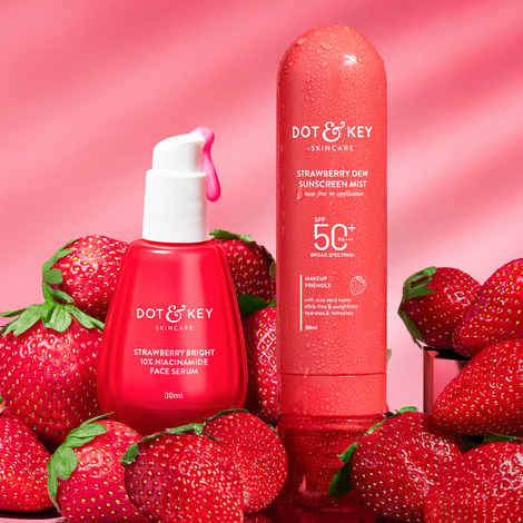 Buy Dot & Key Strawberry Glow & Shield Duo Skin Care Kit Combo of 2 - Purplle