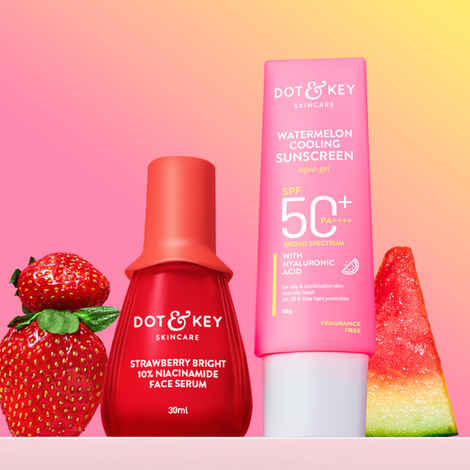 Buy Dot & Key Brightening Serum + Cooling SPF Skin Care Kit Combo of 2 - Purplle