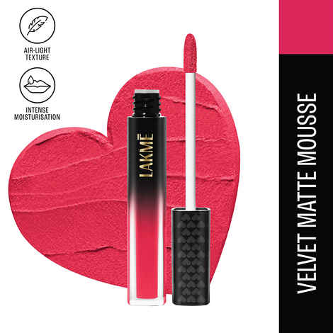 Buy Lakme Xtraordin-airy Lip Mousse Perfect Match Pink 4.6 gm - Purplle