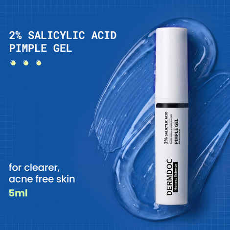 Buy DermDoc 2% Salicylic Acid Pimple Gel (8 ml)| Acne Spot Treatment for Oily & Acne-Prone Skin | Reduces Pimples, Redness & Inflammation | Clears Clogged Pores | Lightweight Fast Absorbing Anti-Acne Gel for Breakouts & Active Pimples - Purplle