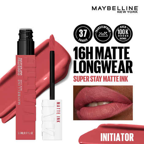Buy Maybelline New York Super Stay Matte Ink Liquid Lipstick, Lasts Up to 16 Hours - 170 Initiator, 5 ml - Purplle