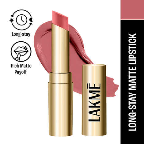 Buy Lakme Unreal 3D Slim Bullet, Matte Finish, Elegant Pink, 3.6 gm - Purplle