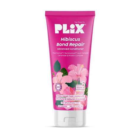 PLIX Hibiscus Bond Repair Advanced Conditioner | Repairs Hair Structure & Reduces Breakage 175 ml