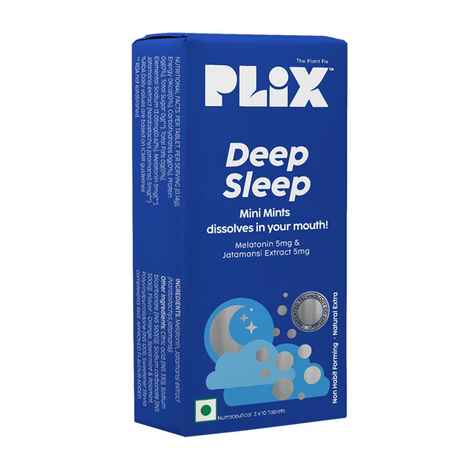 Buy PLIX Deep Sleep Mini Mints - Natural Sleep Aid for Better Sleep Quality (30 Mints) - Purplle