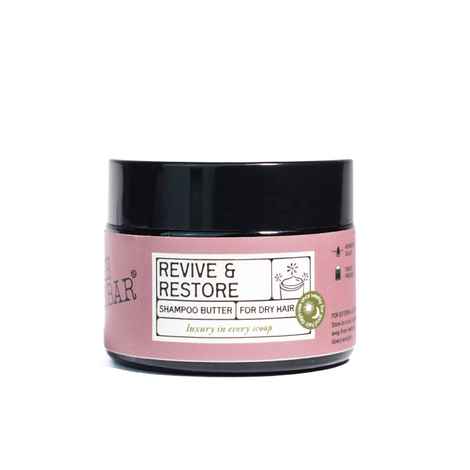 Buy The Bare Bar Revive & Restore Shampoo Butter – 50 gm With Glycerin & Avocado Oil | Ultra-Moisturizing Cream Shampoo | Sulfate-Free & Nourishing Cleanser for Dry, Damaged Hair - Purplle