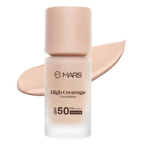 Buy MARS High Coverage Liquid Foundation | Blemish Free & Blendable Foundation for Makeup (40 ml) (SHADE-01) - Purplle