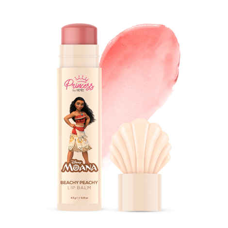 Buy Princess By Renee Disney Moana Beachy Peachy Lip Balm, For Smooth & Nourished Lips, Provides Deep Moisture, Lightweight & Long-Lasting, Soft Peach Tint, Vitamin E, Shea Butter & Sweet Almond Oil Infused, 4.5 gm - Purplle