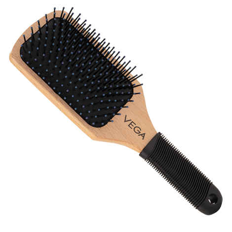 Buy VEGA Premium Collection Paddle Hair Brush (India's No.1* Hair Brush Brand) for Men & Women| Wide Detangler Brush for Long, Thick & Curly Hair | Smooth & Shiny Finish | Hair Comb for Men | (E1-PB) 1 pc - Purplle