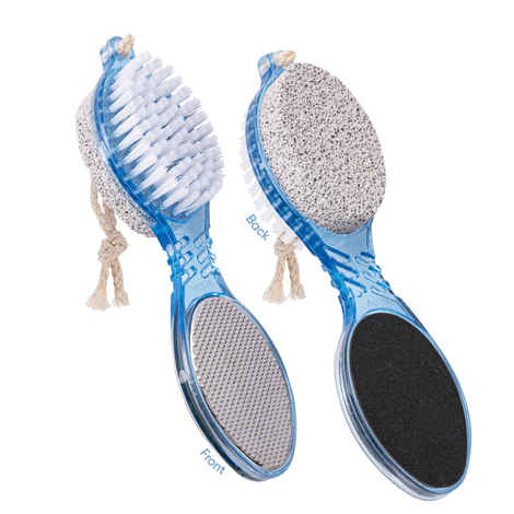 Buy VEGA 4 in 1 Feet Pedicure Tools with Foot Scrubber, Pumice Stone, Foot Rasp and Black Emery for Home Foot Care, Soft Care | Foot File Callus Remover - Multi Purpose Pedicure & Manicure Tool, (PD-02) 1 pc - Purplle