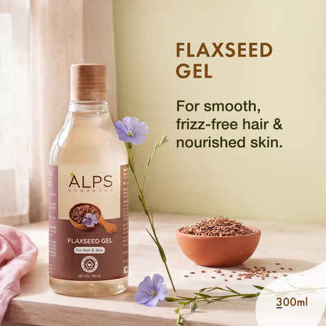 Buy Alps Goodness Flaxseed Gel (300 ml) | For Hair & Skin | Frizz-Control | Smoothening | Moisture Rich | Soft Long Hair - Purplle
