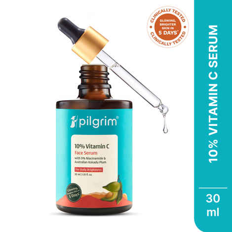 Buy Pilgrim 10% Vitamin C Face Serum For Daily Brightness (30 Ml) - Purplle